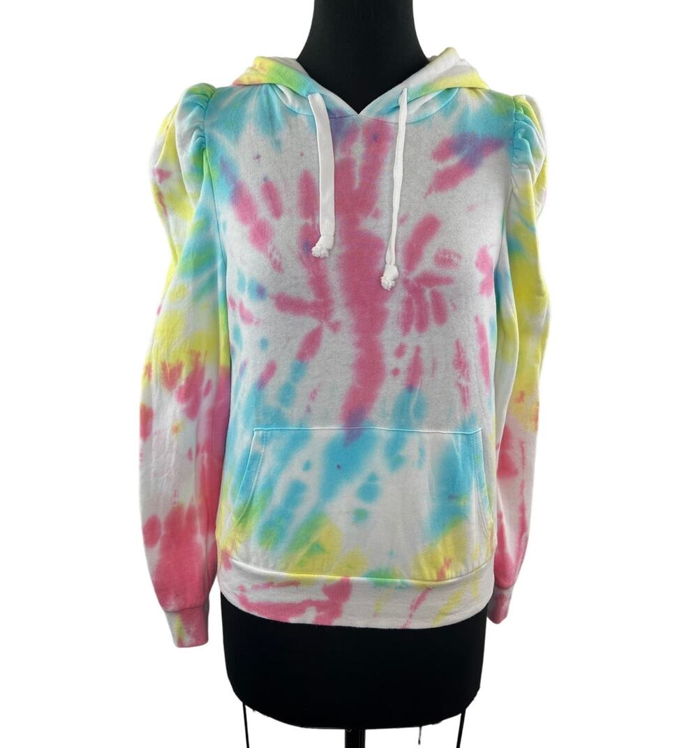 Generation Love Hoodie White Pink Cotton Drawstring Pocket Size X-Small XS